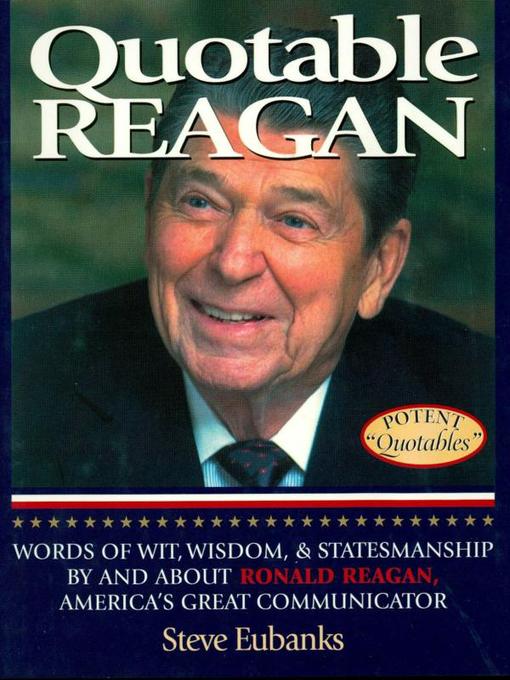Title details for Quotable Reagan by Steve Eubanks - Available